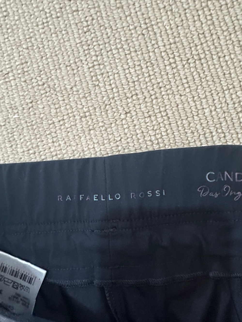 Raffaello Rossi Candy Jogger Pants with Zip Pockets dark blue sz 32. US xsmall - Picture 2 of 3